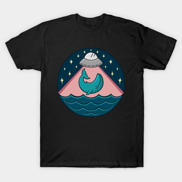 Whale Abduction T-Shirt by macbendig0